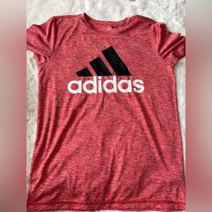 Adidas Heathered Red Tee